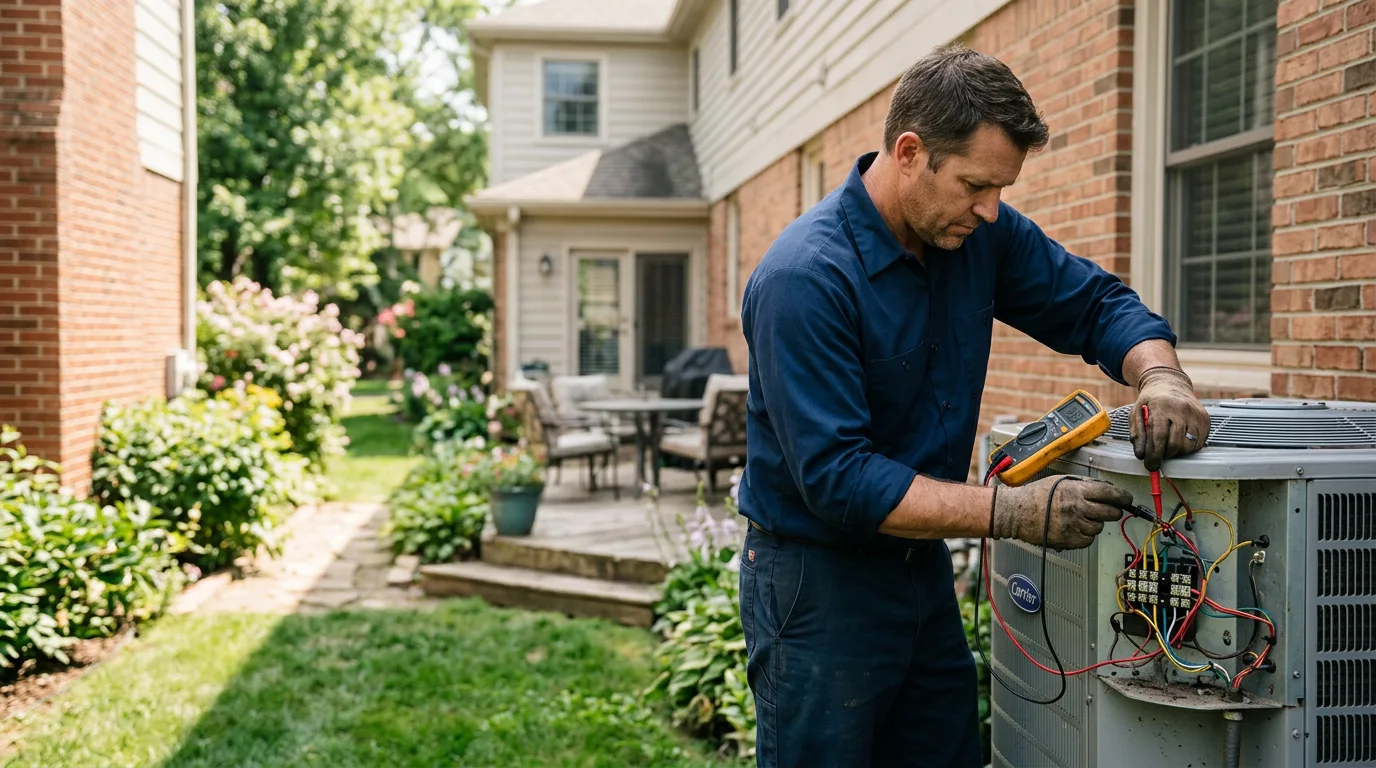 HVAC technician working near San Ramon, CA